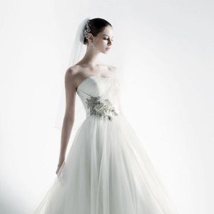 Oleg Cassini tulle wedding gown